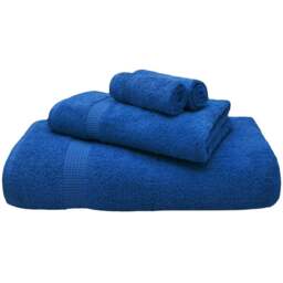 Mayfair Egyptian Cotton Royal Hand Towel Set of 2 - Blue - Wilko