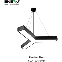 ENER-J Cool White LED 18W 6500K Hollow Y Shape Pendant Light - Size: 60 x 10 x 5cm - ENERJ - Wilko - thumbnail 7
