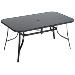 Living and Home Foldable 4 Seater Patio Set - Black - Wilko - thumbnail 4