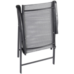 Living and Home Foldable 4 Seater Patio Set - Black - Wilko - thumbnail 5