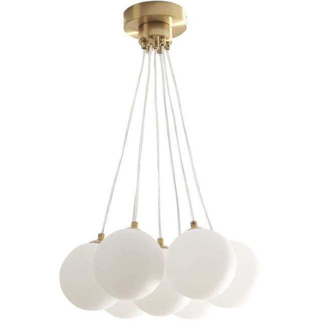 Gold Lottie 7 Ball Fitting Ceiling Light - Size: 45 x 70 x 40 cm - Wilko - image 1