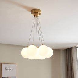 Gold Lottie 7 Ball Fitting Ceiling Light - Size: 45 x 70 x 40 cm - Wilko - thumbnail 3
