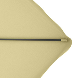 Outsunny Beige Square Double Tier Cantilever Parasol with Ruffles 2.5m - Size: 3m - Cream - Wilko - thumbnail 4