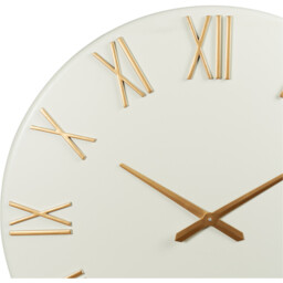 White Roman Numeral Round Wall Clock 78cm - Wilko - thumbnail 3