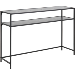 Florence Seaford Single Shelf Black Top Metal Console Table - Furniture To Go - Wilko - thumbnail 3