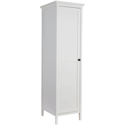 Home Source Belle Vue Single Door White Wardrobe with Hanging Rail - Wilko - thumbnail 3