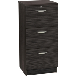 R White Cabinets 3 Drawer Black Filing Cabinet - Size: 103.2 x 47.9 x 54cm - Wilko - thumbnail 3