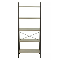 Premier Housewares Bradbury 5 Shelf Grey Oak Veneer Ladder Bookshelf - Interiors by Premier - Wilko - thumbnail 5