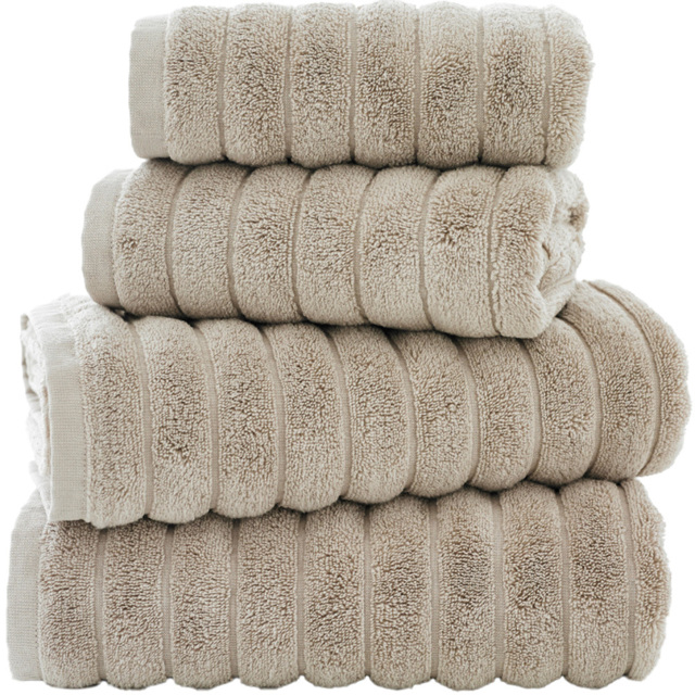 The Lyndon Company Ribbleton Stone Hand Towel 2 Pack - Size: 46 x 90cm - Cream - Wilko - image 1