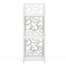 3 Tier White Storage Display Shelving - Size: 80 x 29 x 23cm - Living and home - Wilko