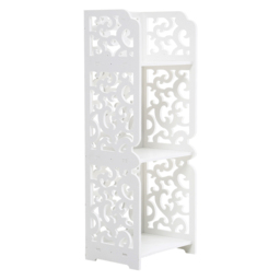 3 Tier White Storage Display Shelving - Size: 80 x 29 x 23cm - Living and home - Wilko - thumbnail 3