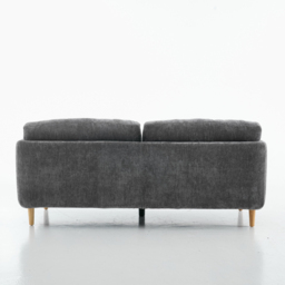Furniture One 6 Seater Luxury Mid Century Sofa Set - Grey - Wilko - thumbnail 4