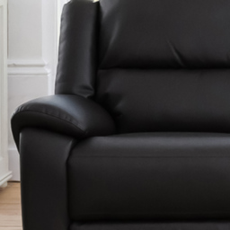 Brookhaven 3 Seater Black Bonded Leather Electric Recliner Sofa - Artemis Home - Wilko - thumbnail 4
