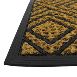 JVL Alba Diamond Woven Scraper Doormat 40 x 60cm - JVL Homewares - Wilko - thumbnail 5