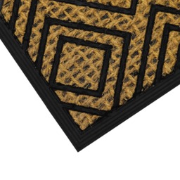 JVL Alba Diamond Woven Scraper Doormat 40 x 60cm - JVL Homewares - Wilko - thumbnail 4