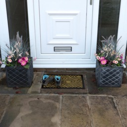 JVL Alba Diamond Woven Scraper Doormat 40 x 60cm - JVL Homewares - Wilko - thumbnail 3
