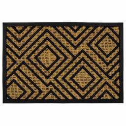 JVL Alba Diamond Woven Scraper Doormat 40 x 60cm - JVL Homewares - Wilko - thumbnail 1