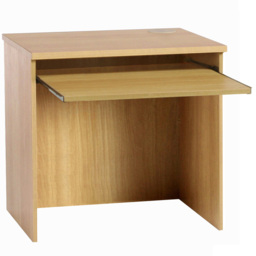 R White Cabinets Home Office Desk with Keyboard Tray Brown - Size: 72 x 85 x 54cm - Wilko - thumbnail 3
