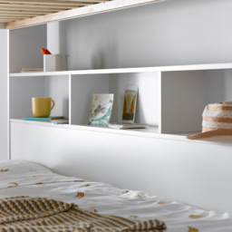 Bedmaster Oliver Triple Sleeper White Storage Bunk Bed - Size: Single + Small Double - Wilko - thumbnail 7