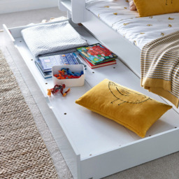 Bedmaster Oliver Triple Sleeper White Storage Bunk Bed - Size: Single + Small Double - Wilko - thumbnail 3