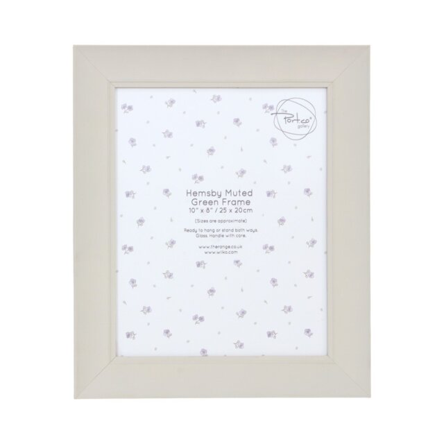 Hemsby Photo Frame Muted Green 10 x 8in - The Port. Co Gallery - Wilko - image 1