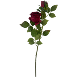 Leaf Red Rose Artificial Flower 60cm 6 Pack - Size: 60 x 10 x 10cm - Wilko - thumbnail 3