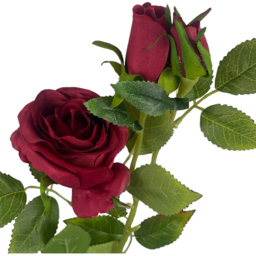 Leaf Red Rose Artificial Flower 60cm 6 Pack - Size: 60 x 10 x 10cm - Wilko - thumbnail 5