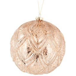 Antique Decadent Bauble - Bronze - Amber Charm - Wilko