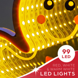 The Christmas Workshop 99 Multicolour LED Gingerbread Man Double Sided Infinity Light 28cm - Size: 26.5 x 16 x 3.5cm - Wilko - thumbnail 6