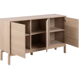 Florence Linley 3 Door White Oak Sideboard - Furniture To Go - Wilko - thumbnail 6