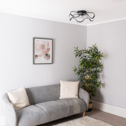 ValueLights Infinity Black Wave Integrated LED Ceiling Fan with Remote Control - Size: 16 x 50.7 x 50.7cm - Wilko - thumbnail 3