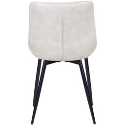 Alba Set of 2 Beige Suede Effect Plush Padded Dining Chairs - Cream - MCC - Wilko - thumbnail 6