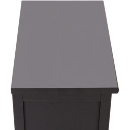 Palazzi 2 Drawer Black Wide Bedside Table - Wilko - thumbnail 7