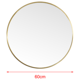 Living and Home Gold Frame Nordic Wall Mounted Bathroom Mirror 60cm - Size: 60 x 60cm - Wilko - thumbnail 7