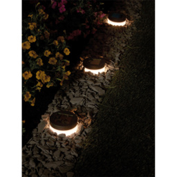 Luxform Avignon LED Solar Ground Light - Size: 9 x 9 x 12cm - Black - Wilko - thumbnail 4