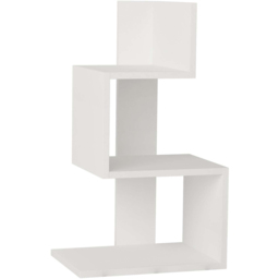 Decortie Rosie 3 Shelf White Modern Side Table - Size: 72 x 42 x 30cm - Wilko - thumbnail 3