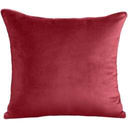 Velosso Luna Velvet Plain Red Filled Cushion 43 x 43cm 2 Pack - Wilko - thumbnail 1