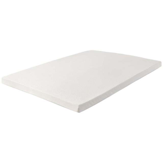 Starlight Beds Double Memory Foam Mattress Topper with Elastic Straps 1 inch - White - Wilko - image 1