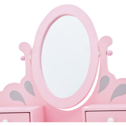 Teamson Kids Little Princess Pink and Grey Rapunzel Play Vanity Set - Size: 99.1 x 32.0 x 63.0cm - Wilko - thumbnail 6