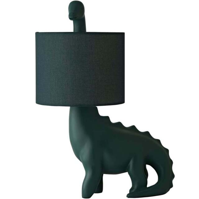 ValueLights Dinosaur Green Shade LED Table Lamp - Size: 46.5 x 33 x 21.5cm - Wilko - image 1