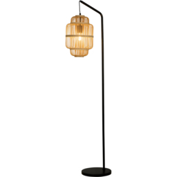 Lighting Collection Kaia Grey Drum Ceiling Shade - Size: 160 x 28 x 49cm - Black - Wilko - thumbnail 4
