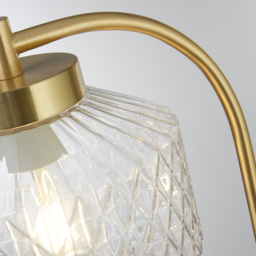 Lighting Collection Kaia White Drum Ceiling Shade - Size: 150 x 35 x 22cm - Gold - Wilko - thumbnail 5