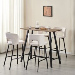 Axel 4 Seater Bar Table Set Black - Wilko