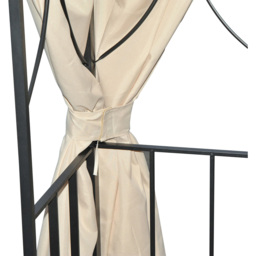 Outsunny 3 x 3m 2-Tier Beige Gazebo with Side Walls - Size: 265 x 295 x 295cm - Cream - Wilko - thumbnail 4