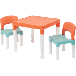 Liberty House Toys Orange and Green Plastic Table and Chairs - Multi - Wilko - thumbnail 3