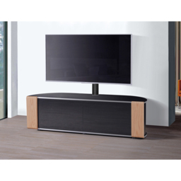 MDA Designs Sirius 1600 Hybrid 2 Door Walnut and Oak Complete TV Cabinet - Size: 45 x 160 x 48cm - Multi - Wilko - thumbnail 6