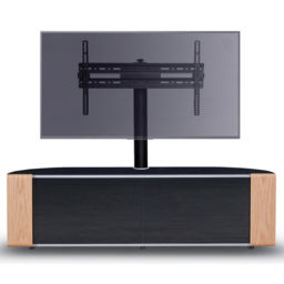 MDA Designs Sirius 1600 Hybrid 2 Door Walnut and Oak Complete TV Cabinet - Size: 45 x 160 x 48cm - Multi - Wilko - thumbnail 4