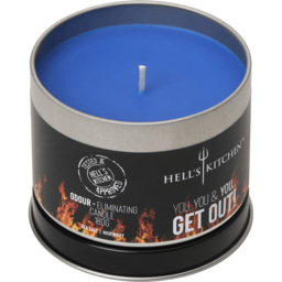 Hell's Kitchen Sea Salt and Rosemary Scented Candle - Size: 7.5 x 9.2 x 9.2cm - Navy - Hells Kitchen - Wilko - thumbnail 5