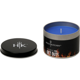 Hell's Kitchen Sea Salt and Rosemary Scented Candle - Size: 7.5 x 9.2 x 9.2cm - Navy - Hells Kitchen - Wilko - thumbnail 6