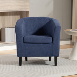 Artemis Home Beulah Denim Fabric Accent Chair - Size: Single - Wilko - thumbnail 4